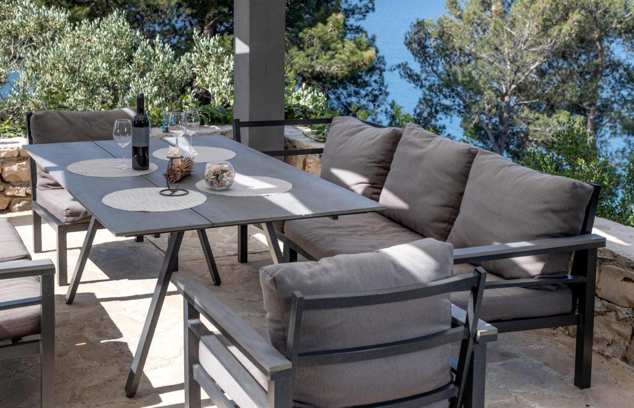 Villa Regina With Heated Pool And Sea View Маріна Екстер'єр фото